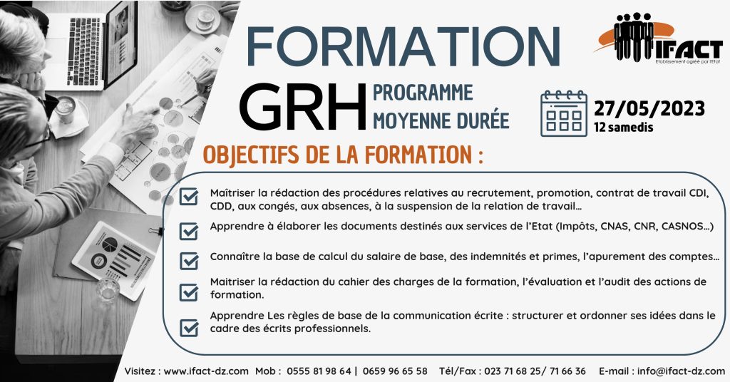 IFACT - Formation GRH - gestion des ressources humaines