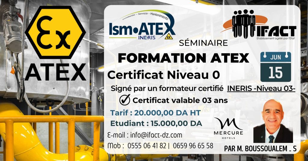 IFACT - Formation certifiante ATEX niveau 0