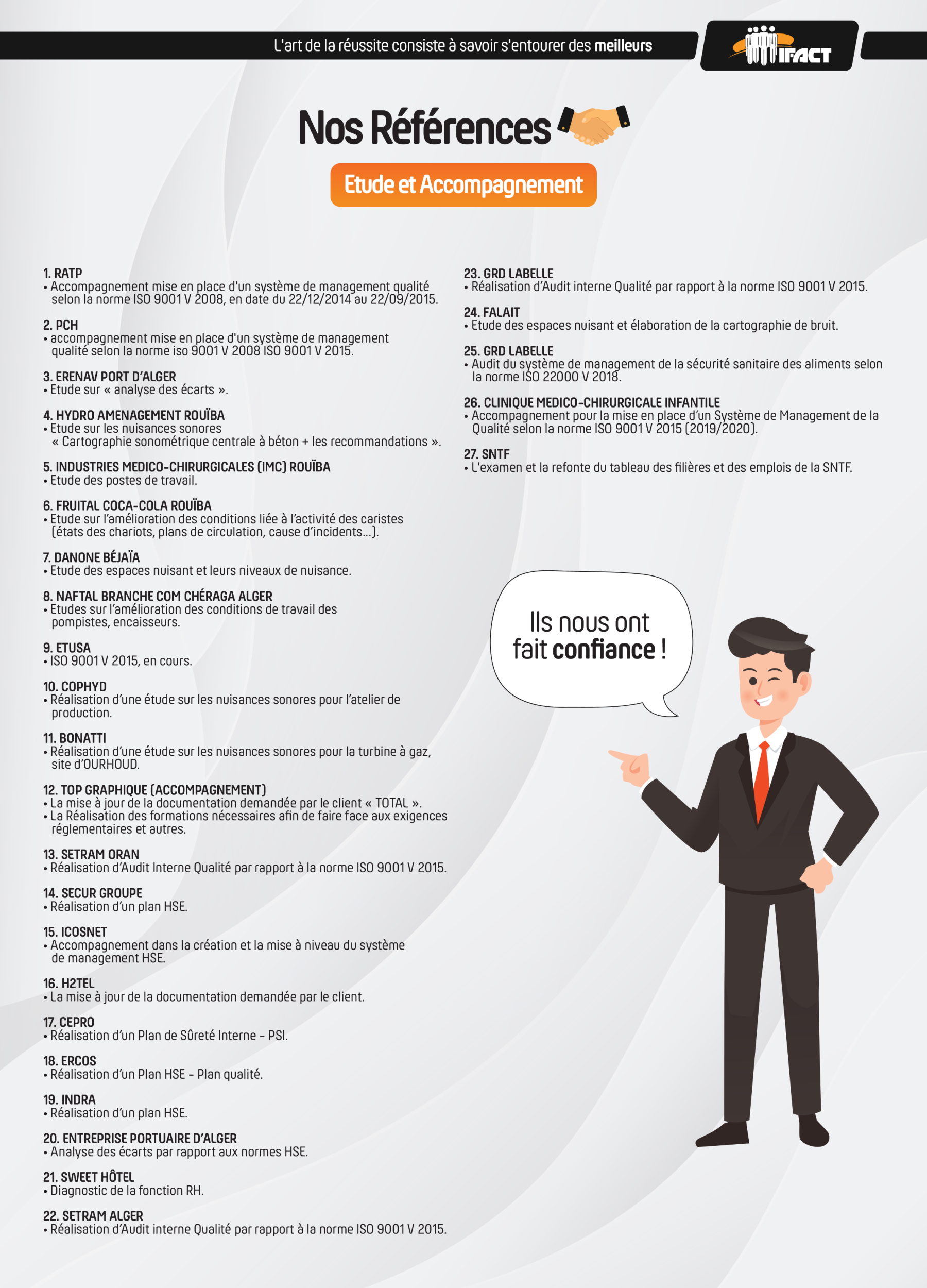 IFACT - Formations Études et Accompagnement QHSE HSE & GRH