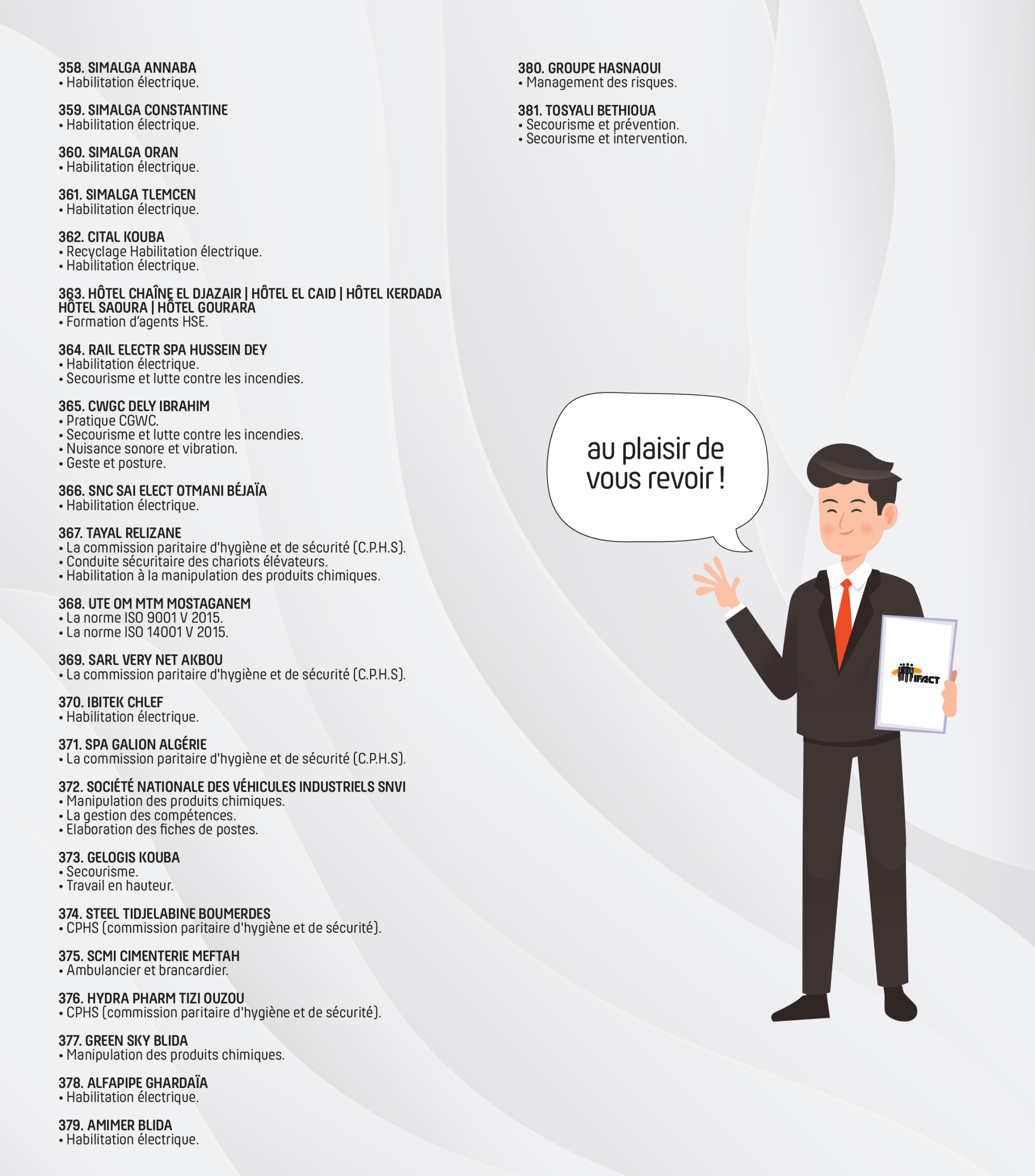 IFACT - Formations Études et Accompagnement QHSE HSE & GRH